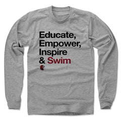 Mens Long Sleeve Heather Gray