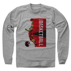 Mens Long Sleeve Heather Gray