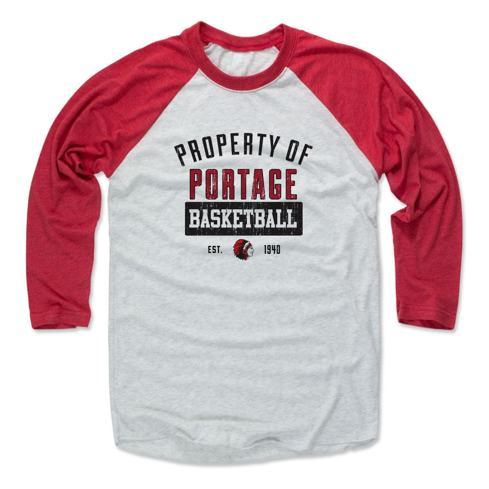 Mens Baseball T-Shirt Red / Ash
