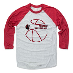 Mens Baseball T-Shirt Red / Ash