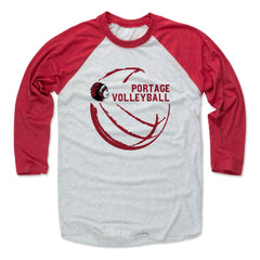 Mens Baseball T-Shirt Red / Ash