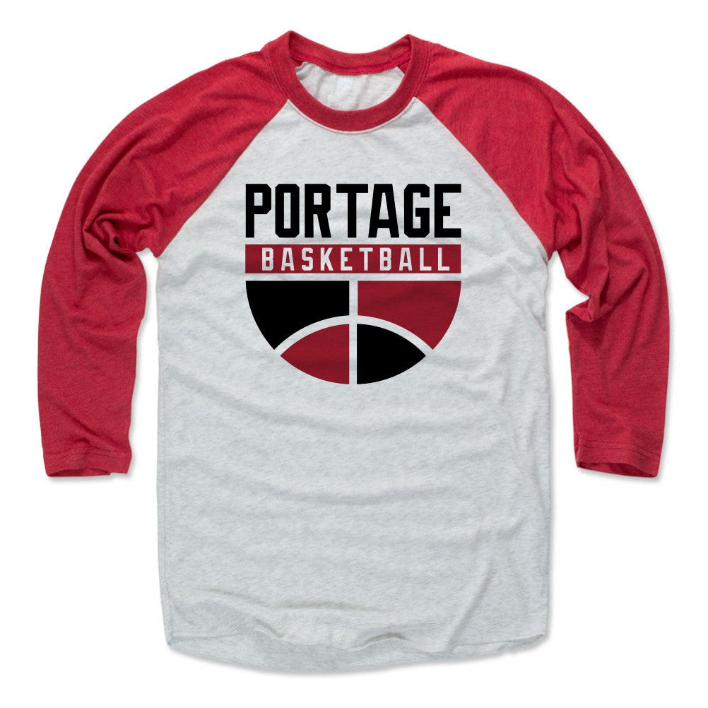 Mens Baseball T-Shirt Red / Ash