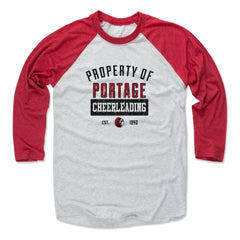 Mens Baseball T-Shirt Red / Ash