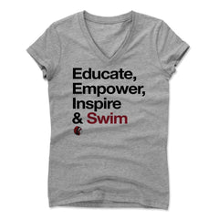 Womens Women's V-Neck Athletic Gray