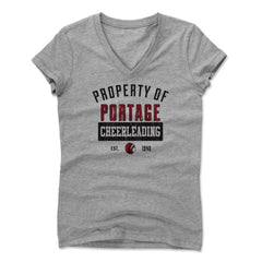 Womens Women's V-Neck Athletic Gray