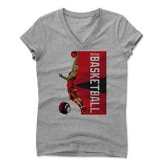 Womens Women's V-Neck Athletic Gray