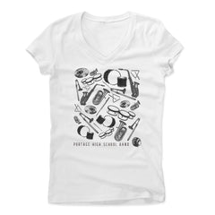 Womens Women's V-Neck White